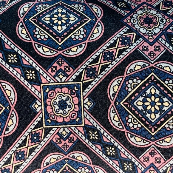 CHRISTIAN DIOR Black Purple Abstract Silk Tie - Picture 2 of 5